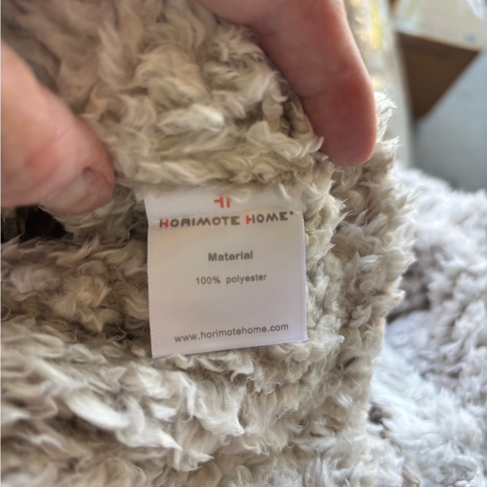 horimote home Ultra Soft Fleece Sherpa Blanket Tassel,  Ombre Light Brown,king - Picture 14 of 14
